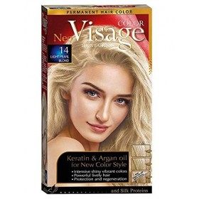 Visage Hair Fashion Permanent Couleur des cheveux 14 Lumière Peаrl Blond crème permanente de la couleur des cheveux avec Kéra