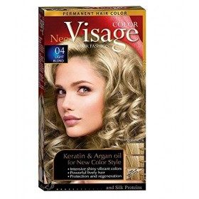Visage Hair Fashion Permanent Couleur des cheveux 04 Blond clair crème permanente de la couleur des cheveux avec Kératine et 