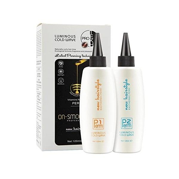 Eastuy Solution permanente pour Les Cheveux, kit de permanente pour Les Femmes, kit de permanente sans Parfum Doux et Inoffen