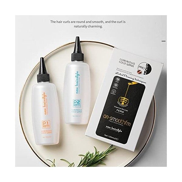Eastuy Solution permanente pour Les Cheveux, kit de permanente pour Les Femmes, kit de permanente sans Parfum Doux et Inoffen