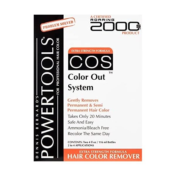 POWERTOOLS - COS, le Original Color Out System I Formule Originale Authentique Garantie I Élimine en Toute Sécurité les Color