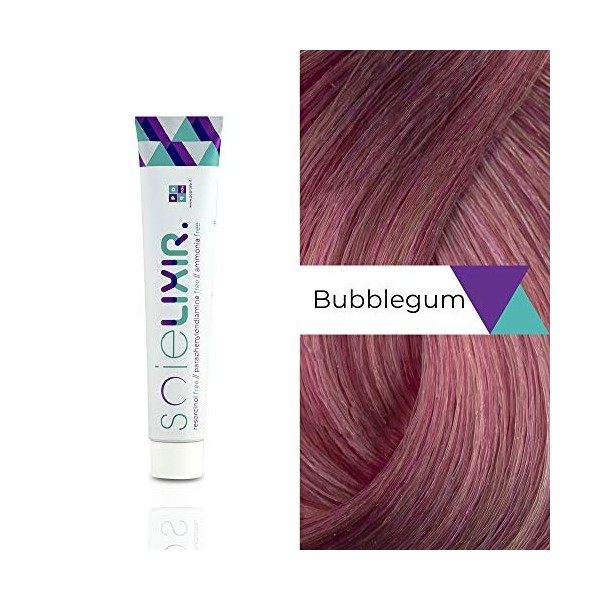 Soielixir Crème Colorante Professionel Permanente SANS Ammoniac, SANS Résorcinol, SANS Paraphénylendiamine - 100 ml - Bubbleg