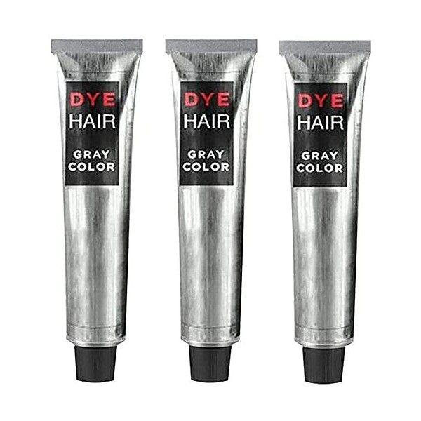 Silver Gray Hair Dye Cream, Smoky Grey Hair Dye Coloration, permanente pour cheveux gris argent, différentes nuances argentée