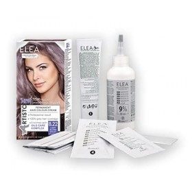Coloration permanente des cheveux Elea Professional Color & Care - № 10.1 Blond super clair cendré 123ml, gris