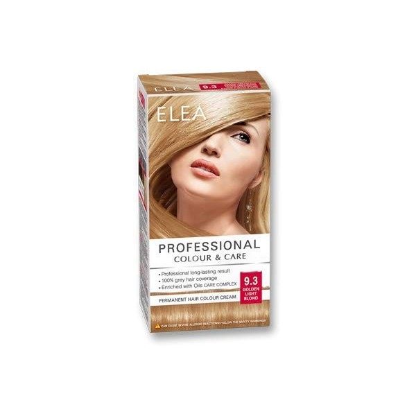 ELEA PROFESSIONAL CREME DE COLORATION PERMANENTE POUR CHEVEUX 9.2 sable blond AVEC COMPLEXE DE SOIN DHUILES