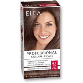 ELEA PROFESSIONAL CREME DE COLORATION PERMANENTE POUR CHEVEUX 6.1 blond cendré foncé AVEC COMPLEXE DE SOIN DHUILES