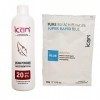 ICAN LONDON PROFESSIONAL CREAM PEROXIDE 20 VOL 6% 250 ML + RAPID BLUE POWDER BLEACH 80 G SET