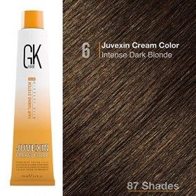 GK HAIR Global Keratin Professional Hair Color Cream Tube 3.4 Fl Oz/100ml Nourishing & Cleansing Colors for Styling High Pe