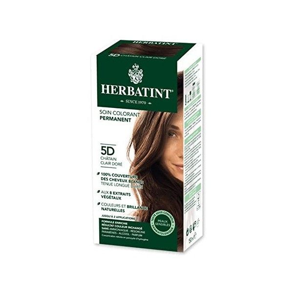 Herbatint Soin Colorant Permanent 150 ml - 5D Châtain Clair Doré