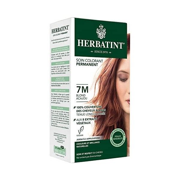 Herbatint Soin Colorant Permanent 150 ml - 7M Blond Acajou
