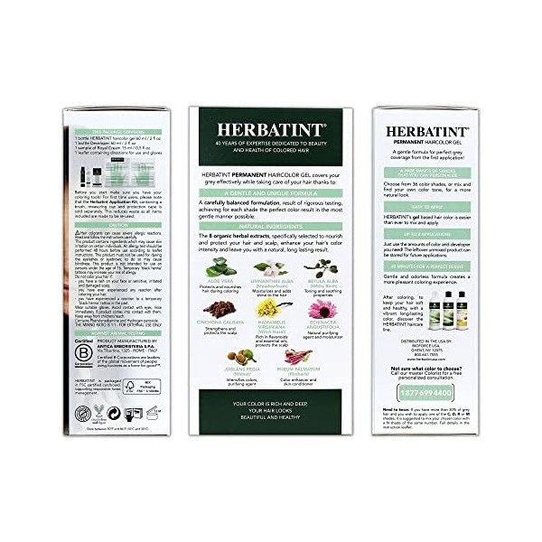 Herbatint - Colorant Permanent Aux Extraits Vegetaux 150ml Soin Herbatint - 5m Chatain Clair Acajou