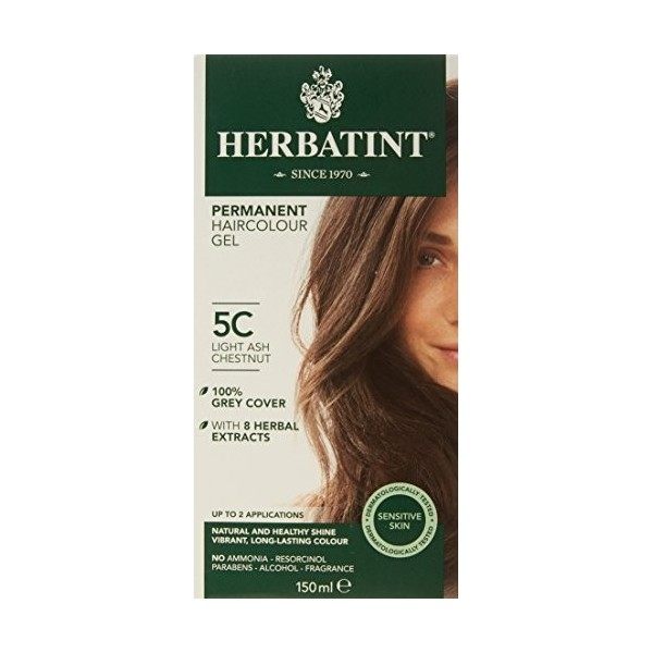 Herbatint, Light Ash Chestnut Hair Col 5C, 150ml