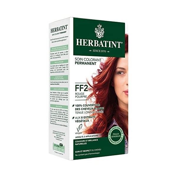Herbatint Soin Colorant Permanent 150 ml - FF2 Rouge Pourpre