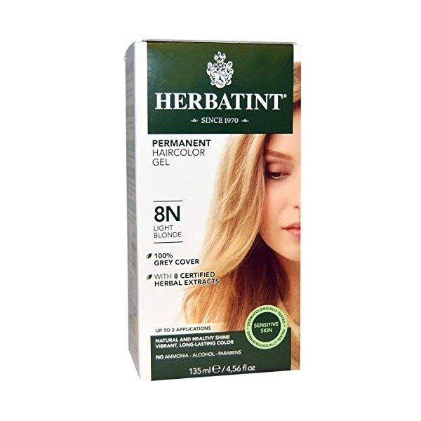 Herbatint Soin Colorant Permanent Couleur Blond Clair 8N 150ml