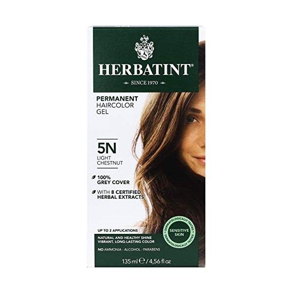 HERBATINT® PERMANENT HERBAL HAIRCOLOUR GEL 5N - Light Chestnut 1 or 2 Applications