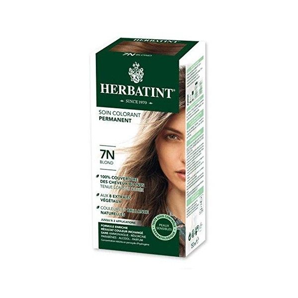 Herbatint Soin Colorant Permanent Aux 8 Extraits Végétaux 150 ml - 7N Blond