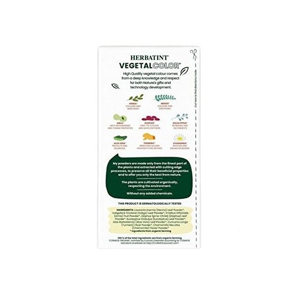 Herbatint Organic Pure Caramel Power Vegetal Colour 100g
