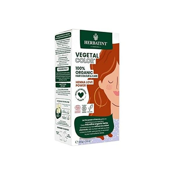 Herbatint Organic Henna Love Power Vegetal Colour 100g