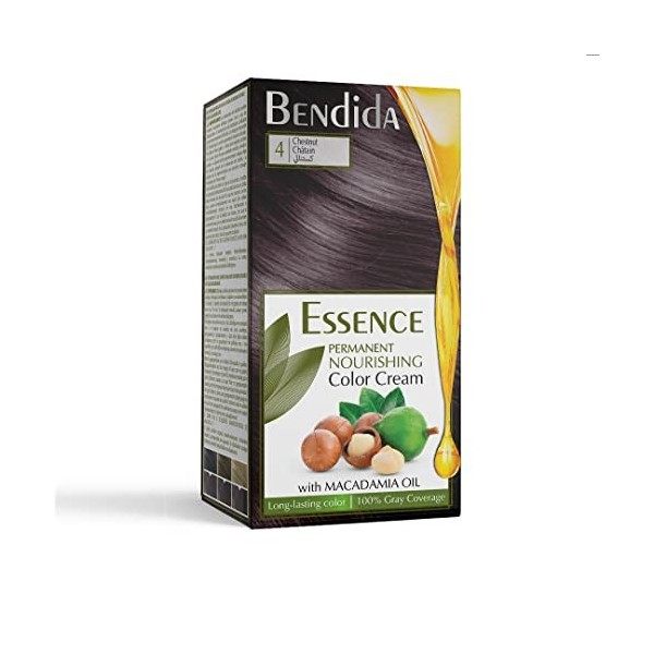 Coloration permanente Bendida, crème colorante nourrissante à lhuile de macadamia, couleur longue tenue 120ml 8.1 Blond cen