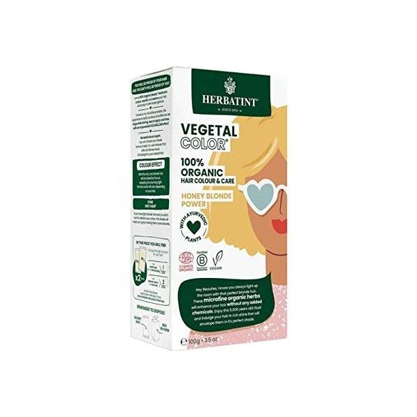 Herbatint Organic Honey Blonde Power Vegetal Colour 100g