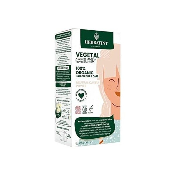 Herbatint Organic Neutral Cassia Power Vegetal Colour 100g