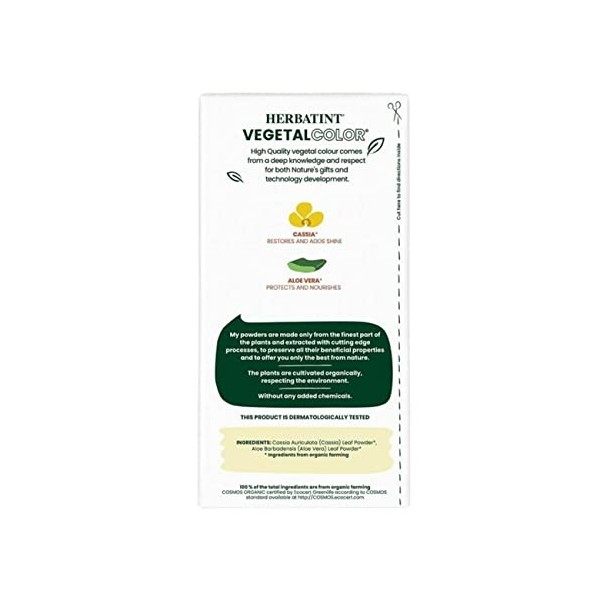 Herbatint Organic Neutral Cassia Power Vegetal Colour 100g
