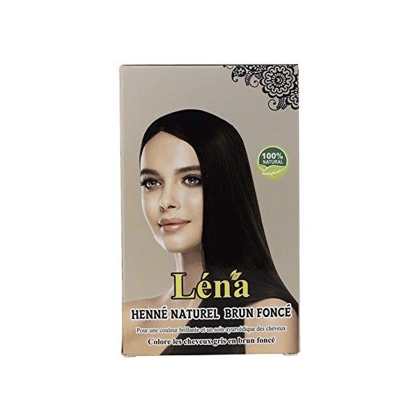 Hennax - Henné naturel brun foncé x 2 + Henné naturel châtain x 2 - Pack 4 x 100 g