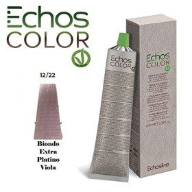 NEW Echos Color - 12.22 Blond Extra Platine Violet - Crème Colorante sans PPD et Résorcine - 100 ml