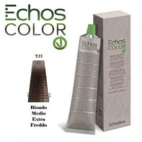 NEW Echos Color - 7.11 Blonde Moyen Extra Froid - Crème Colorante sans PPD et Résorcine - 100 ml