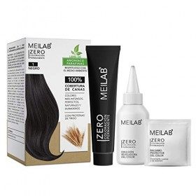 MEILAB - Coloration cheveux sans ammoniaque - Lot de 3 unitès - Noir 1