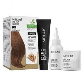 MEILAB - Coloration cheveux sans ammoniaque - Lot de 3 unitès - Tabac blond moyen 7-77