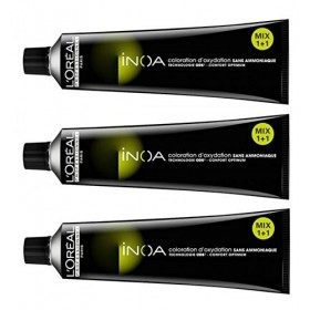 L’Oréal Professionnel Inoa 5 Lot de 3 colorations sans ammoniaque de 60 ml, châtain clair