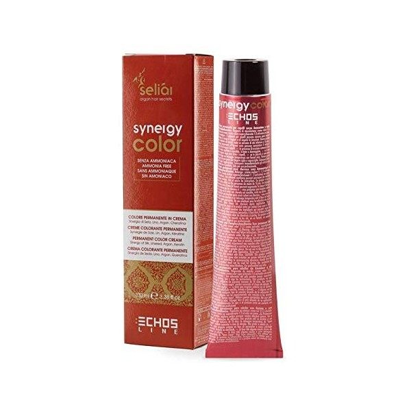 Echos ECHOSLINE Seliàr Synergy Color-Couleur crème sans ammoniaque pour Cheveux blonds clairs 8.0 , Biondo_Chiaro, One Size