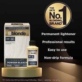 Jerome Russell Bblonde Maximum Lift Cream Peroxide 20 Vol – Coloration permanente pour cheveux blonds à châtain clair avec 6 