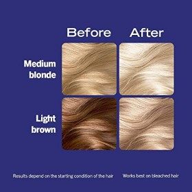 Schwarzkopf LIVE Intense Lightener, Teinture permanente pour cheveux blonds décolorés, avec booster dhuile éclaircissante, s