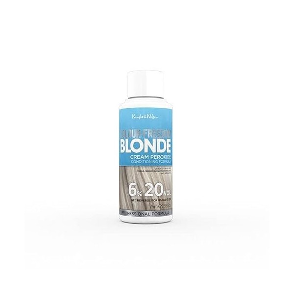 Knight & Wilson Colour Freedom Blonde Developer 6% 20 Vol. Crème éclaircissante permanente pour une utilisation avec la poudr