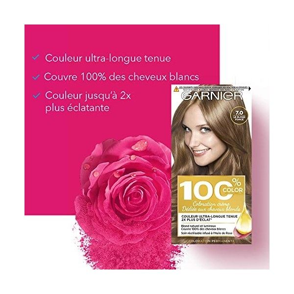 100% ULTRA BLOND ACCESS Coloration Permanente 7.0 Le Blond Foncé - Lot de 3