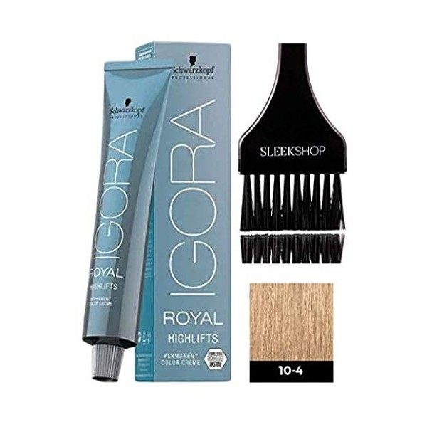 Schwarzkopf Igora Royal Highlifts permanent Couleur des cheveux Crème avec Sleek Tint Applicateur Brosse Crème Couleur de c