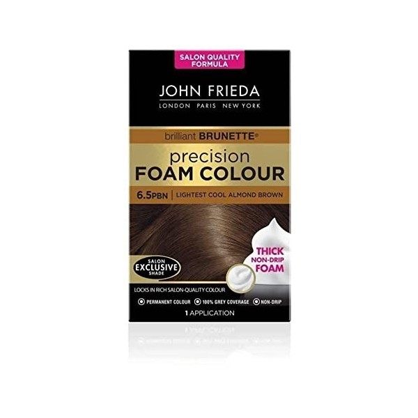 John Frieda - Precision Foam - Teinture permanente pour cheveux - 4BG - Brun chocolat foncé - Pour finition de qualité profes