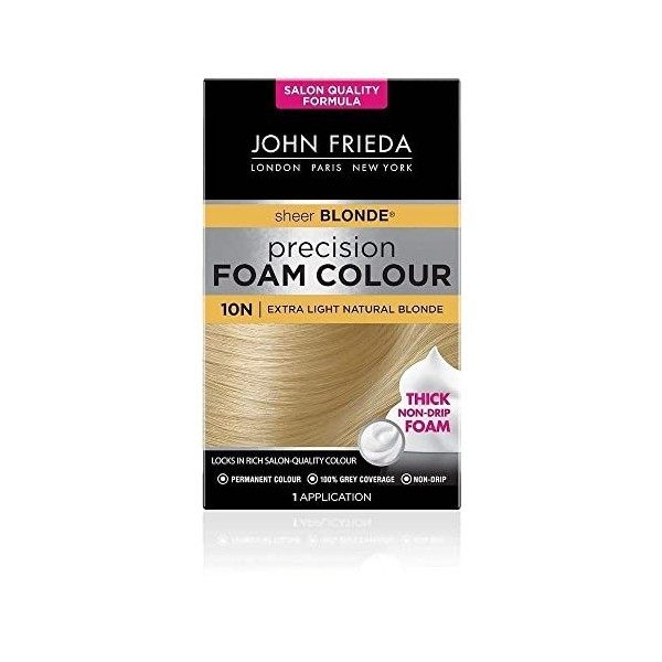 John Frieda - Precision Foam - Teinture permanente pour cheveux - 4BG - Brun chocolat foncé - Pour finition de qualité profes