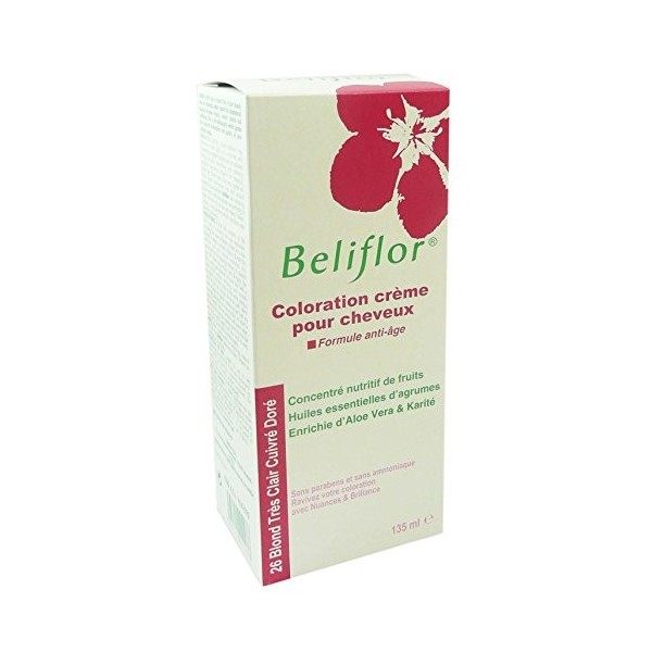 Beliflor - Coloration Crème Blond Très Clair Doré cuivré 26