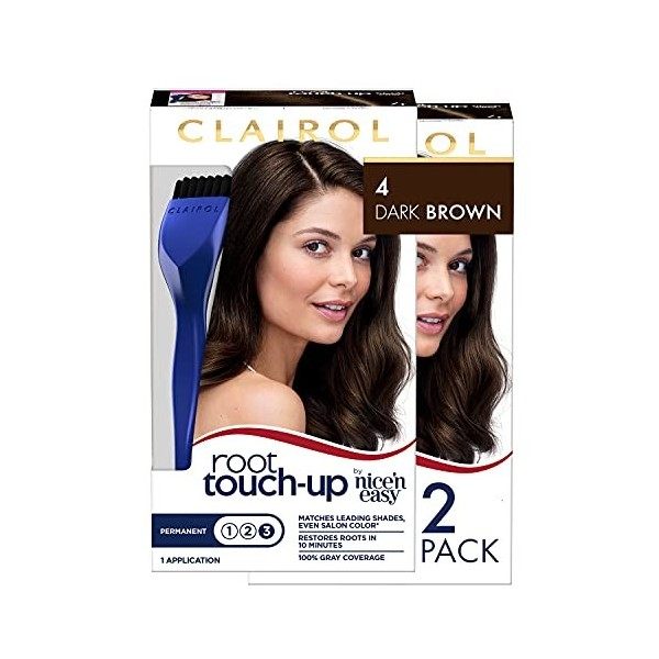 Clairol Nice n Easy Root Touch-Up 004 Dark Brown Pack of 2 by Clairol