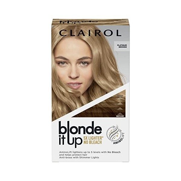 Clairol Blond It Up Coloration permanente pour cheveux, blond platine, 270 g