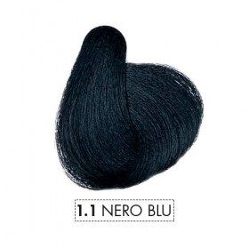Vera Color - 1.1 Bleu Noir - Coloration Cheveux Sans Ammoniaque - Crème Colorante à la Kératine Végétale, Aloe Vera et Baies 