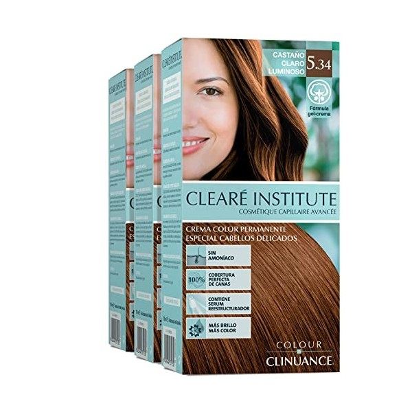 Colour Clinuance | Pack de Trois teintures capillaires pour cheveux délicats | Coloration Permanente Sans Ammoniaque | Couleu