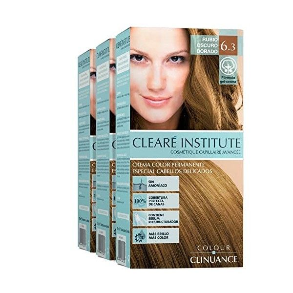 Colour Clinuance | Pack de Trois teintures capillaires pour cheveux délicats | Coloration Permanente Sans Ammoniaque | Couleu