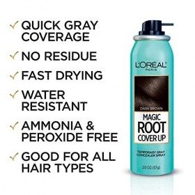 LOreal Paris Hair Color Root Cover Up Dye, Dark Brown, 2 Ounce by LOreal Paris