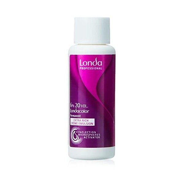 Londa Crème à loxydation pour les cheveux naturels Oxidant Permanent 6% 60 ml