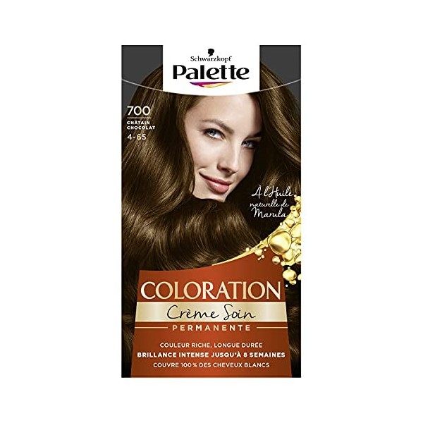Schwarzkopf - Palette - Coloration Permanente Cheveux - Crème Soin - Couvre 100% des Cheveux Blancs - Tenue 8 semaines - Chat