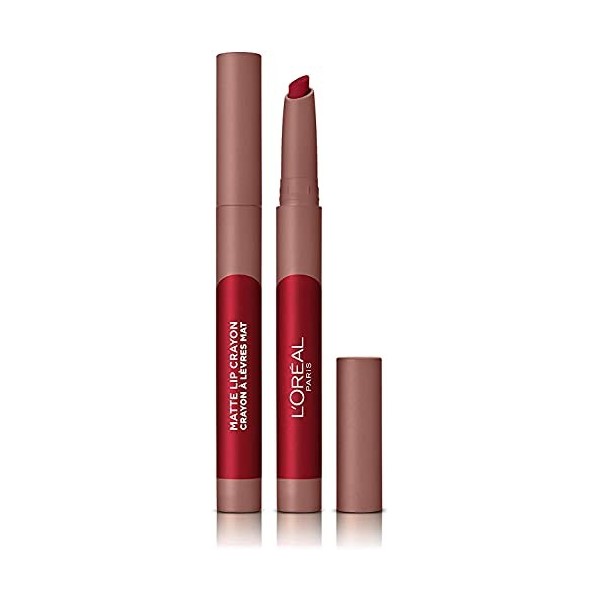 LOréal Paris Infaillible Matte Crayon Rouge à Lèvres, 113 Brulée Everyday, 1 Unité